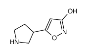 3(2H)-Isoxazolone,5-(3-pyrrolidinyl)-(9CI)结构式