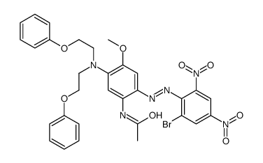 N-[5-[bis(2-phenoxyethyl)amino]-2-[(2-bromo-4,6-dinitrophenyl)azo]-4-methoxyphenyl]acetamide Structure