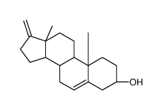 17-亚甲基5-雄烯基-3β-醇结构式