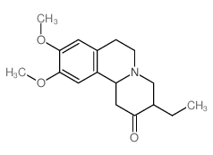 2H-Benzo[a]quinolizin-2-one, 3-ethyl-1,3,4,6,7,11b-hexahydro-9,10-dimethoxy- Structure