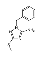 5-amino-1-benzyl-3-methylthio-1H-1,2,4-triazole Structure