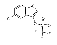 5-chlorobenzo[b]thiophen-3-yl trifluoromethanesulfonate结构式