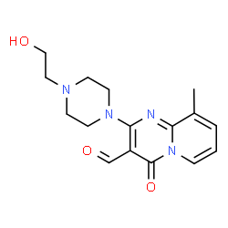 2-[4-(2-HYDROXY-ETHYL)-PIPERAZIN-1-YL]-9-METHYL-4-OXO-4H-PYRIDO[1,2-A]PYRIMIDINE-3-CARBALDEHYDE structure