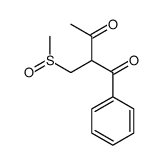 2-(methylsulfinylmethyl)-1-phenylbutane-1,3-dione结构式