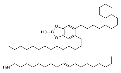 (Z)-octadec-9-enylamine, compound with 2-hydroxy-5,6-ditetradecyl-1,3,2-benzodioxaborole (1:1) Structure