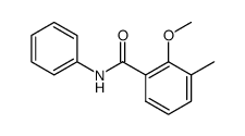 2-methoxy-3-methyl-benzoic acid anilide结构式