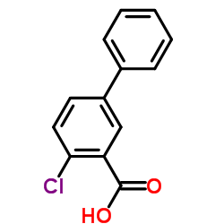 4-CHLORO-[1,1'-BIPHENYL]-3-CARBOXYLIC ACID structure