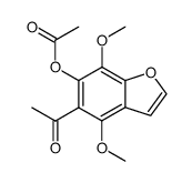 1-(6-acetoxy-4,7-dimethoxy-benzofuran-5-yl)-ethanone Structure
