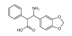 3-amino-3-benzo[1,3]dioxol-5-yl-2-phenyl-propionic acid Structure