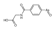 N-(4-arsenoso-benzoyl)-glycine结构式