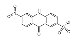 6-nitro-9-oxo-9,10-dihydro-acridine-2-sulfonyl chloride结构式
