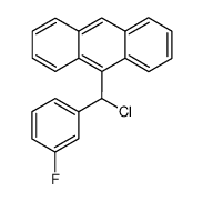 9-(α-chloro-3-fluorobenzyl)anthracene结构式