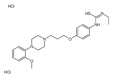 1-ethyl-3-[4-[3-[4-(2-methoxyphenyl)piperazin-1-yl]propoxy]phenyl]thiourea,dihydrochloride Structure