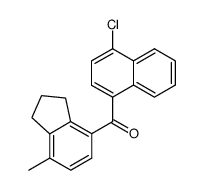 (4-chloro-[1]naphthyl)-(7-methyl-indan-4-yl)-ketone结构式