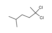 2,2-dichloro-5-methyl-hexane Structure