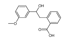 2-(2-hydroxy-2-(3-methoxyphenyl)ethyl)benzoic acid结构式