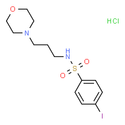 4-IODO-N-(3-MORPHOLIN-4-YL-PROPYL)-BENZENESULFONAMIDE HYDROCHLORIDE Structure