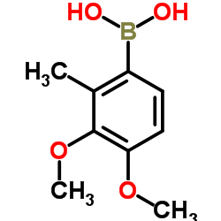 (3,4-Dimethoxy-2-methylphenyl)boronic acid结构式