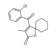 1-Oxaspiro(4.5)dec-3-en-2-one, 4-(2-chlorobenzoyl)-3-methyl- Structure