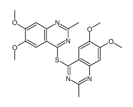 di-(6,7-dimethoxy-2-methylquinazolin-4-yl) disulphide结构式