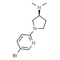 [(S)-1-(5-bromopyridin-2-yl)pyrrolidin-3-yl]dimethylamine结构式