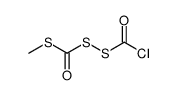 1-chlorocarbonyl-2-(methylthio)carbonyldisulphane Structure