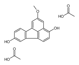 acetic acid,5-methoxyfluoranthene-3,9-diol结构式