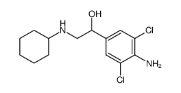 1-(4-Amino-3,5-dichloro-phenyl)-2-cyclohexylamino-ethanol Structure