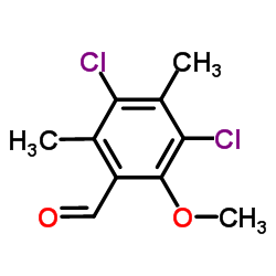 3,5-Dichloro-2-methoxy-4,6-dimethylbenzaldehyde结构式