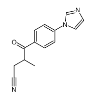 4-(1H-imidazol-1-yl)-β-methyl-γ-oxobenzenebutanenitrile Structure