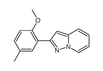 2-(2-methoxy-5-methylphenyl)pyrazolo[1,5-a]pyridine结构式