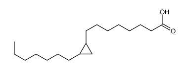 8-(2-heptylcyclopropyl)octanoic acid结构式