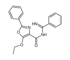 N-[amino(phenyl)methylidene]-5-ethoxy-2-phenyl-1,3-oxazole-4-carboxamide Structure