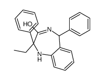 2-ethyl-2,5-diphenyl-4,5-dihydro-1H-1,4-benzodiazepin-3-one结构式