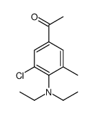 1-[3-chloro-4-(diethylamino)-5-methylphenyl]ethanone结构式