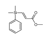 methyl 3-[dimethyl(phenyl)silyl]prop-2-enoate结构式