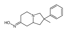 N-(2-methyl-2-phenyl-1,3,5,6,8,8a-hexahydroindolizin-7-ylidene)hydroxylamine结构式