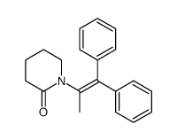 1-(1,1-diphenylprop-1-en-2-yl)piperidin-2-one Structure