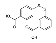 3-[(4-carboxyphenyl)disulfanyl]benzoic acid Structure