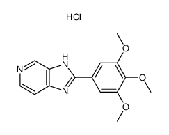 2-(3,4,5-Trimethoxy-phenyl)-3H-imidazo[4,5-c]pyridine; hydrochloride结构式