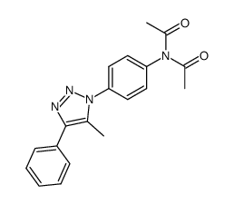 4-phenyl-5-methyl-1-(4-N,N-diacetylaminophenyl)-1H-1,2,3-triazole Structure