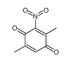2,5-dimethyl-3-nitrocyclohexa-2,5-diene-1,4-dione结构式