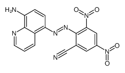 2-[(8-aminoquinolin-5-yl)diazenyl]-3,5-dinitrobenzonitrile Structure