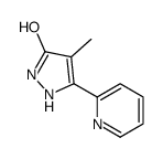 4-methyl-5-pyridin-2-yl-1,2-dihydropyrazol-3-one Structure