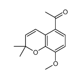 1-(8-methoxy-2,2-dimethylchromen-5-yl)ethanone结构式