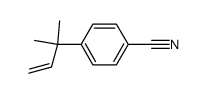 4-(1,1-dimethyl-2-propenyl)benzonitrile结构式