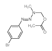 Methanol,1-[3-(4-bromophenyl)-1-methyl-2-triazen-1-yl]-, 1-acetate Structure