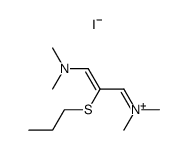 ((Z)-3-Dimethylamino-2-propylsulfanyl-allylidene)-dimethyl-ammonium; iodide结构式