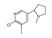 2-chloro-3-iodo-5-[(2S)-1-methylpyrrolidin-2-yl]pyridine Structure
