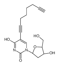 2'-Deoxy-5-(1,7-octadiyn-1-yl)uridine结构式